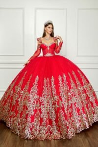 Vestido rojo gala